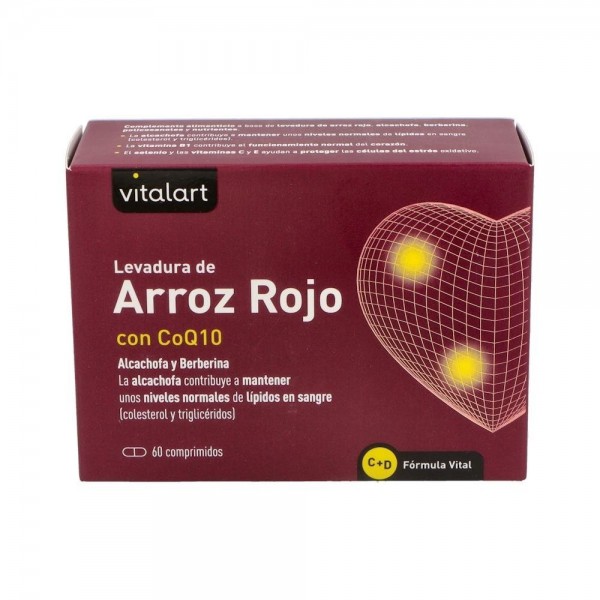 Vitalart Levadura Arroz Rojo Coq10 60 Comp