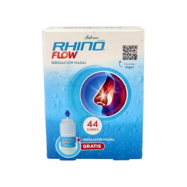 Rhinoflow Estuche 44 Sobres + Irrigador Nasal 300 Ml
