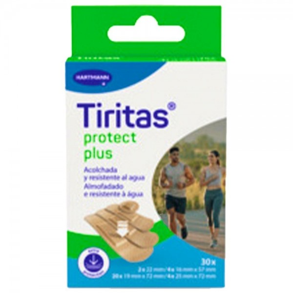Tiritas Protect Plus Surtido 4 tamaños 30 uds