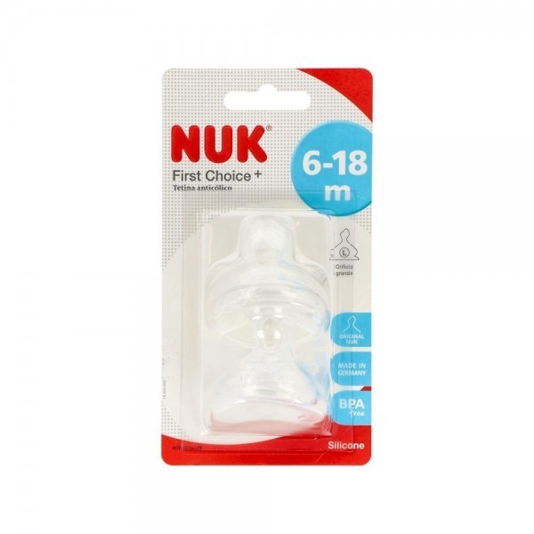 Tetina Nuk Ancha Fc T2 6-18M Sil L Alim 2U