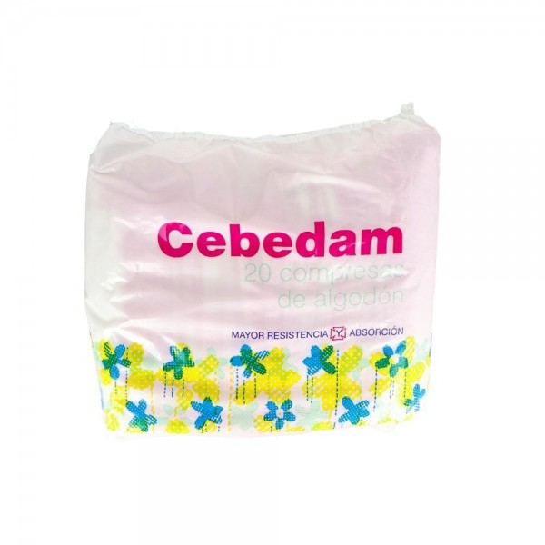 Compresa Hig Cebedam Algodon 20 U