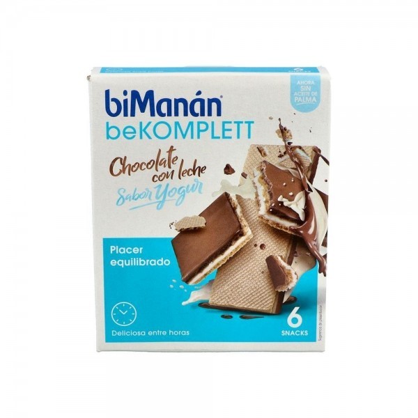 Bimanan Bk Snack Barquillo Choco/Leche Sabor Yogur 6 Un 20 G