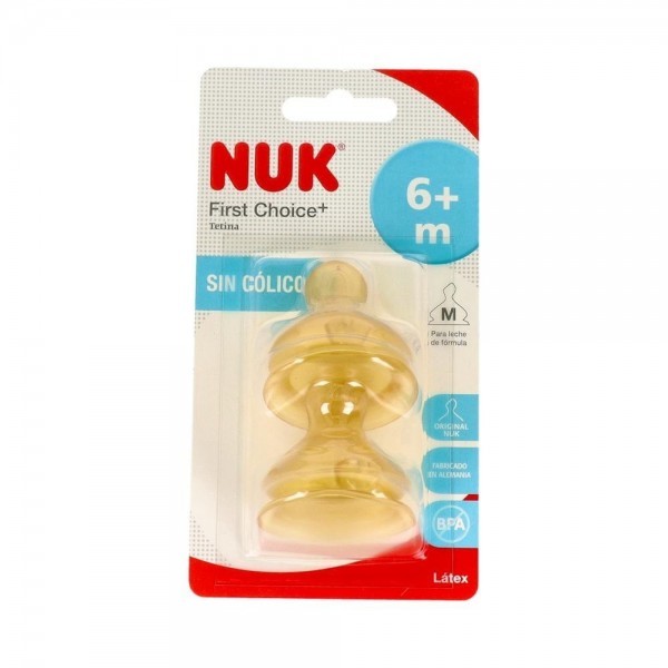 Tetina Nuk Ancha Fc T2 +6M Latex M Leche 2U