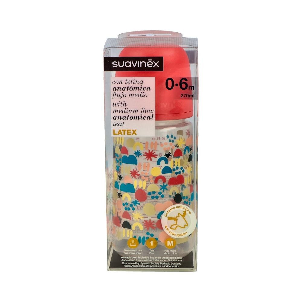Biberon Suavinex Pp Ba T1M 0 A 6 M Lat An 270 Ml