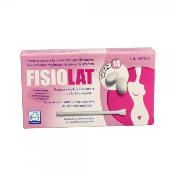 Fisiolat 250 Mg 14 Comp Vaginales