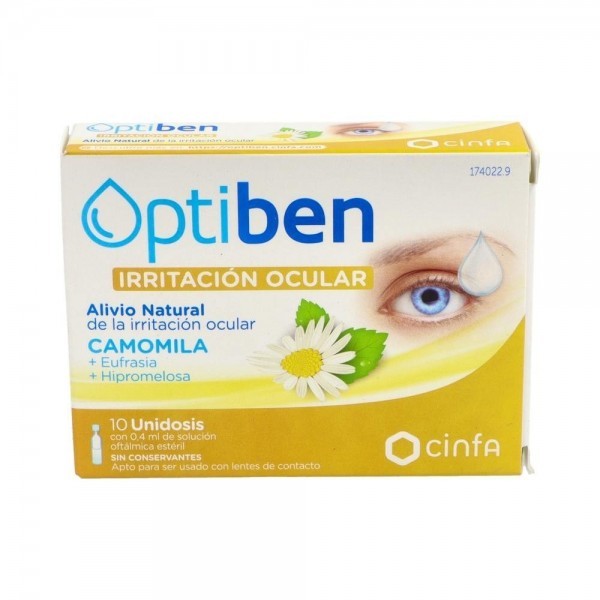 Optiben Ojos Irrit Unid 10Amp