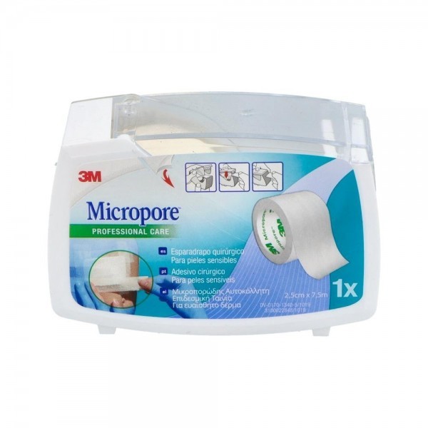 Esparadrapo Micropor Blc Portar 7,5Mx2,5Cm