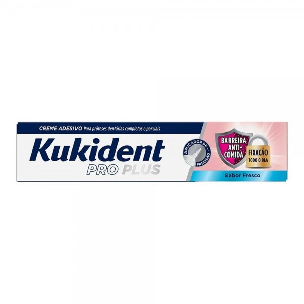Kukident Pro Plus Barrera Anticomida Sabor Fresco 40G