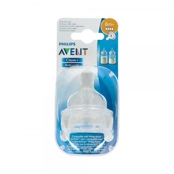 Tetina Avent Sil 4Ag F-Rap 2U 1632