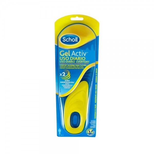 Plantillas Scholl Gel Activ Uso Diario Hombre