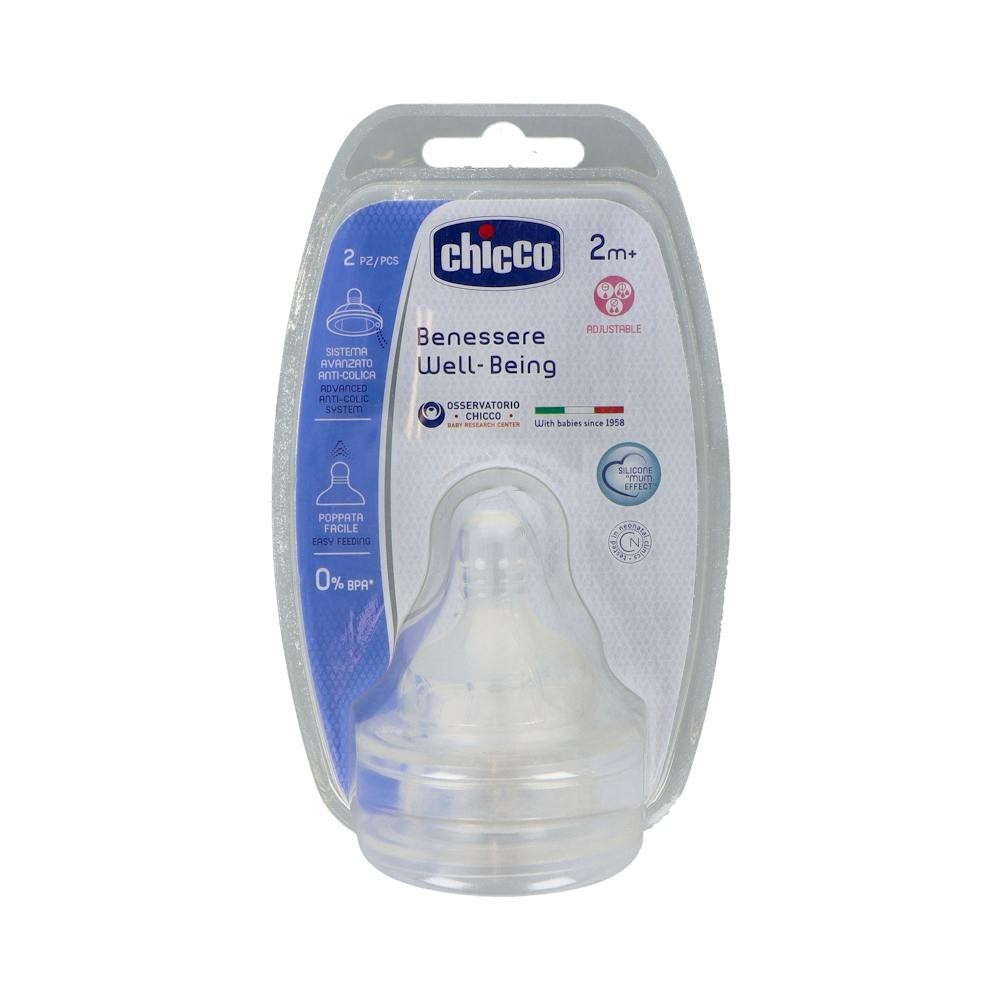 Tetina Chicco Wb Sil Fl. Ajustable 2M+ 2U