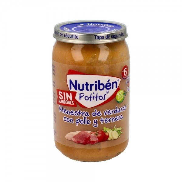 Nutriben Potito Guiso Pollo Ternera Judias Verdes 235 G +6 M