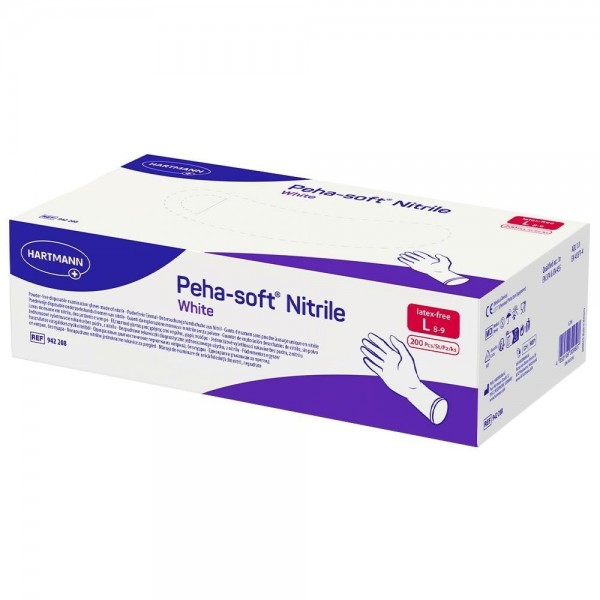 Peha-soft Nitrile blanco L 100 uds