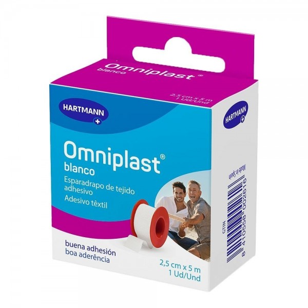 Omniplast blanco 2,5cmx5m 1 ud