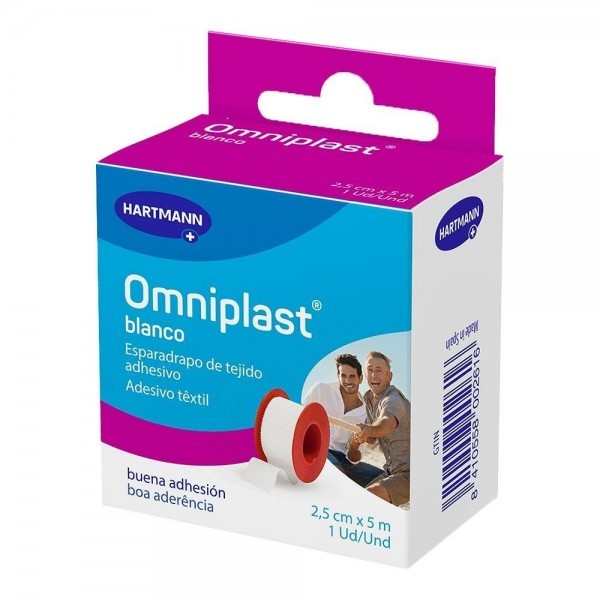 Omniplast blanco 2,5cmx5m 1 ud