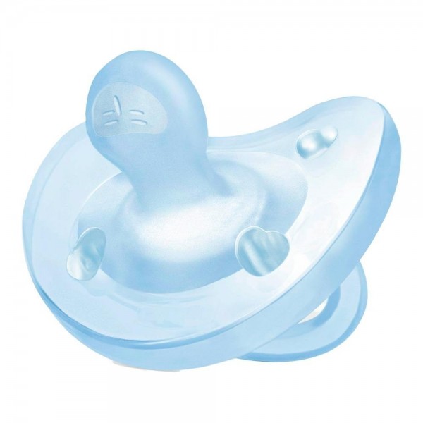 Chupete Chicco Physio Soft Silicona Anat Azul 0-6 1 Un