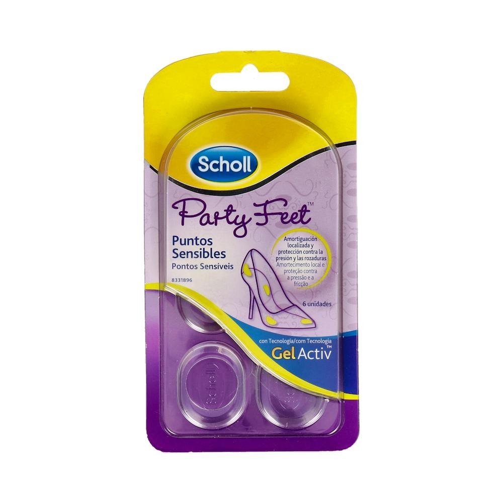 Scholl Party Feet Puntos Sensibles 6 U