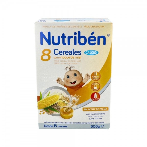 NUTRIBEN 8 CEREALES MIEL C/CALCIO 600 G