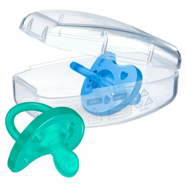 Chicco chupete Physio Soft azul 6-16m 2ud