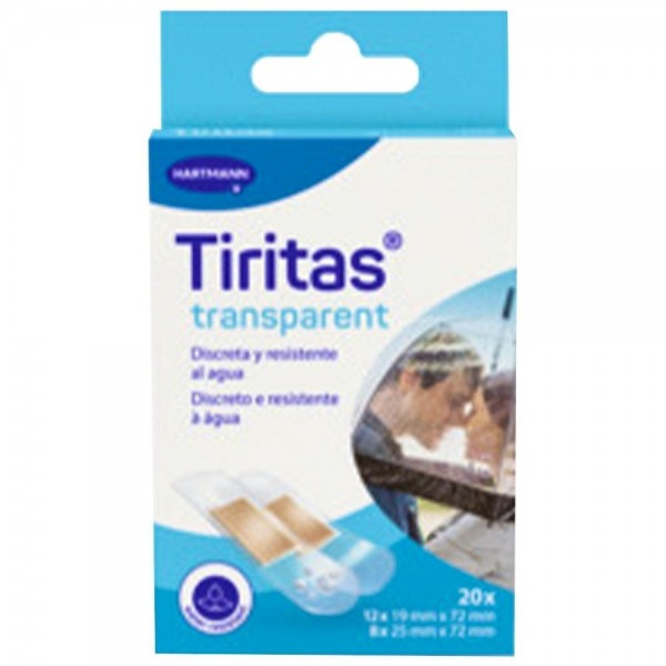 Tiritas Transparent surtido 2 tamaños 20 uds