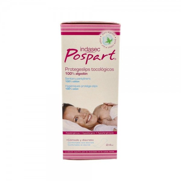 Indasec Pospart® Protegeslips 100% Algodón 24U