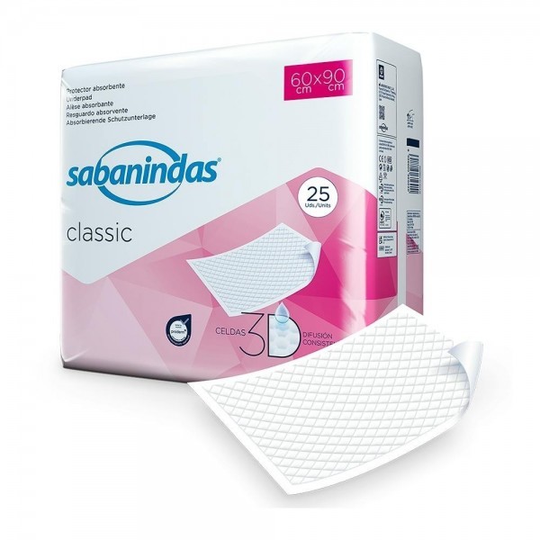 Sabanindas Classic Protector Absorbente Maxi 60 X 90 Cm.