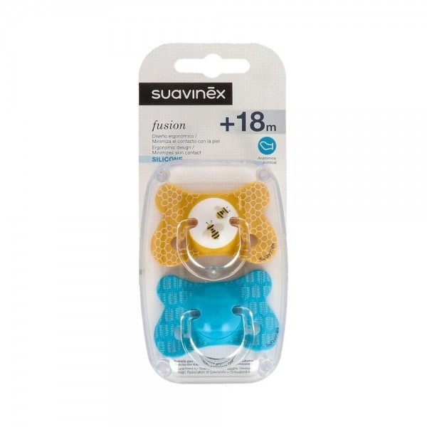 Chupete Suavinex Fusion Silicona Anat 18M+ 2 Un