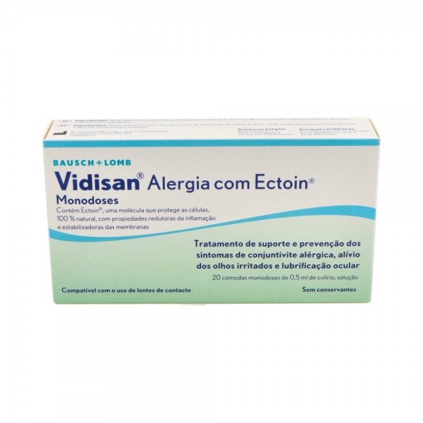 Vidisan Alergia Ectoin 20 Envases Monodo