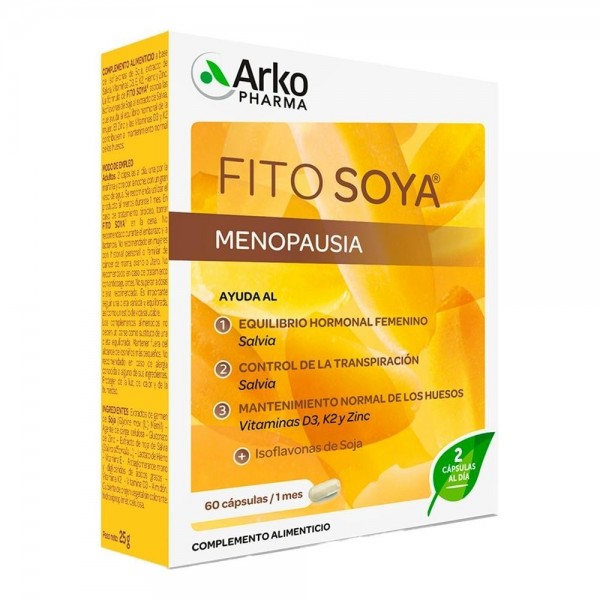 Fitosoya Isoflavonas 60 Cápsulas. Arkopharma