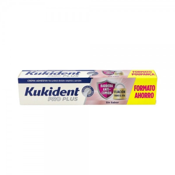 Kukident Pro Plus Barrera Anticomida Sin Sabor 57G