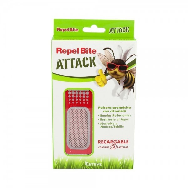 Repel Bite Attack Pulsera+2 Recambios