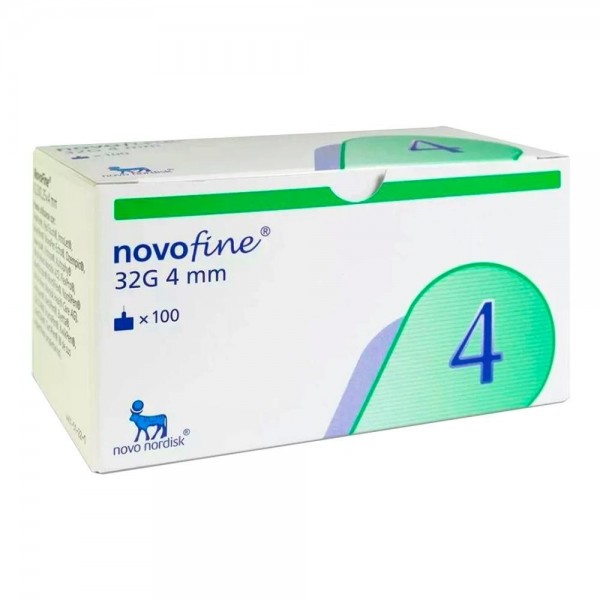 Aguja Novofine Est 32G 0,23/0,25X4 Mm 100 Un