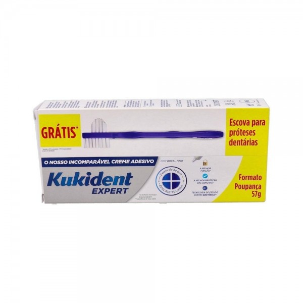 Kukident Expert 57 G + Cepillo Gratis