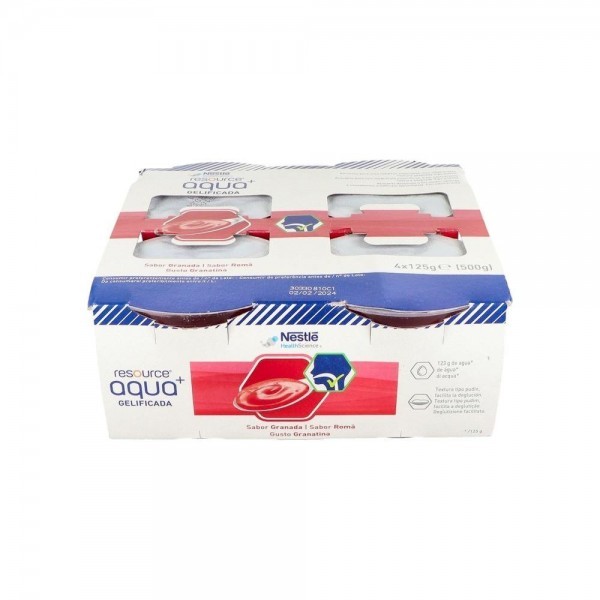 RESOURCE AGUA GEL GRANADA 4X125 G