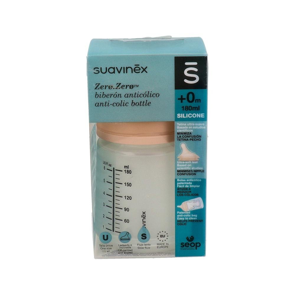 Biberon Suavinex Zero Antic B/Ancha Sili Flujo...