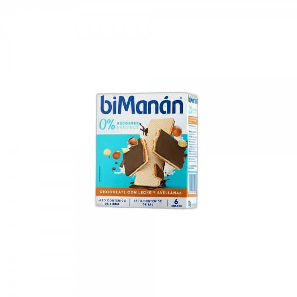 Bimanan Bk Snack Barquillo Praline-Choco/Negro 6 Un 20 G