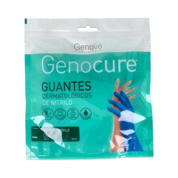 Guantes Derm Genocure Nitrilo T-S/6 2Uds