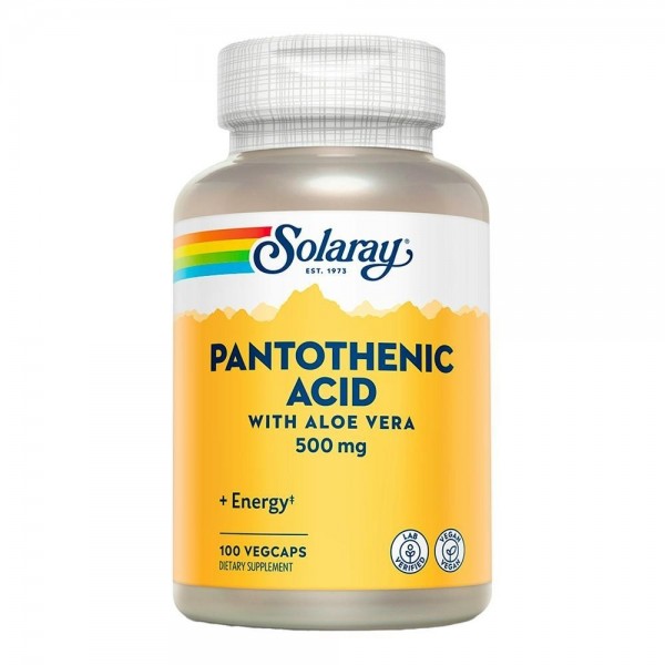 Solaray Pantothenic Acid 500 Mg 100 Caps