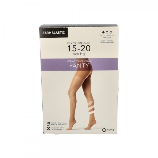 Farmalastic Panty Lig 15-20 Mmhg C/Punt T/Xl T: 26-29 P: 40-50 M: 56-69 Nº 36-41