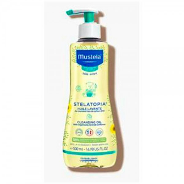 Mustela Stelatopia Aceite BaaÂ±O-Ducha Bebe-NiaÂ±O 500 Ml