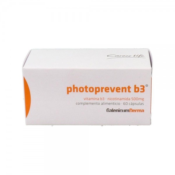 Photoprevent B3 Nicitinamida 500 Mg 60 Caps Vegetales