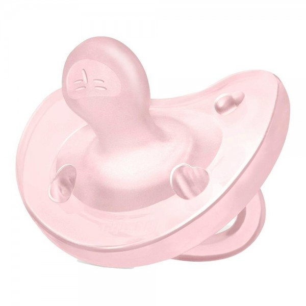 Chupete Chicco Physio Soft Silicona Anat Rosa 0-6 1 Un